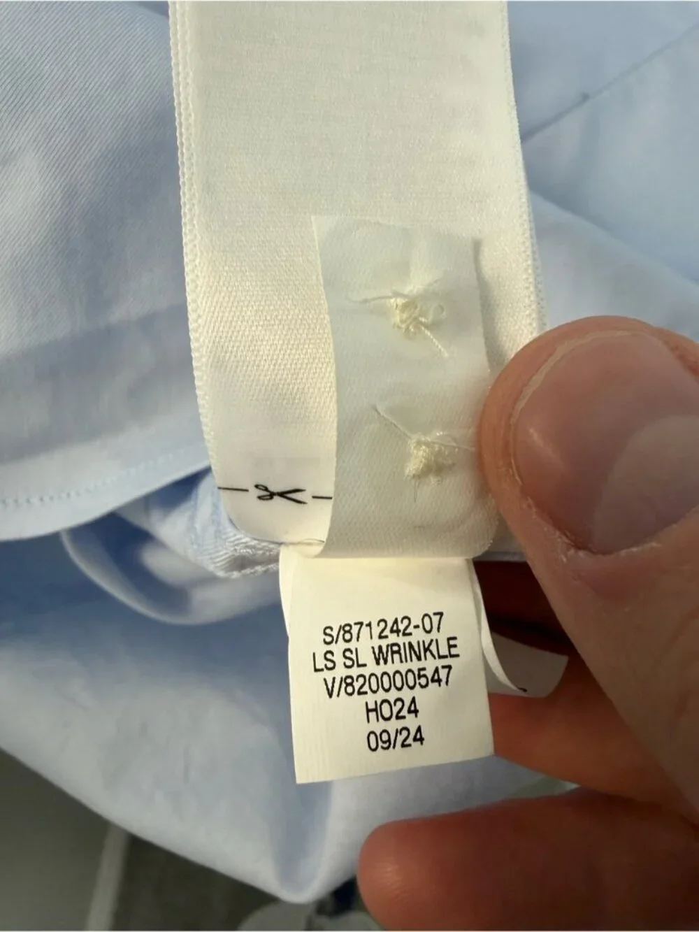 Banana Republic Slim Fit Winkle Resistant Button Dress Shirt Size XL TALL Blue